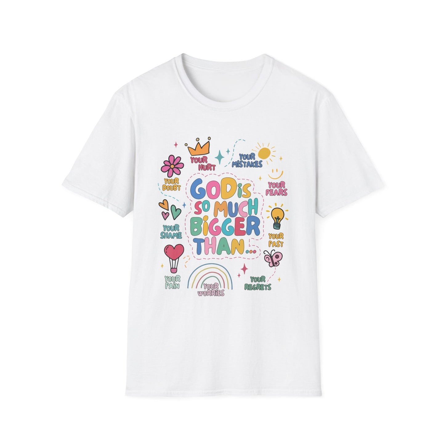 Inspirational Unisex T-Shirt - 'God is So Much Bigger Than Your Mistakes'