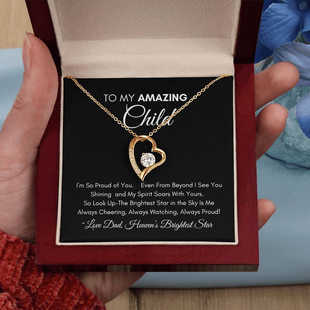 Too My Amazing Child - Forever Heart Necklace
