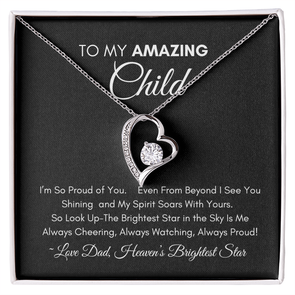 Too My Amazing Child - Forever Heart Necklace