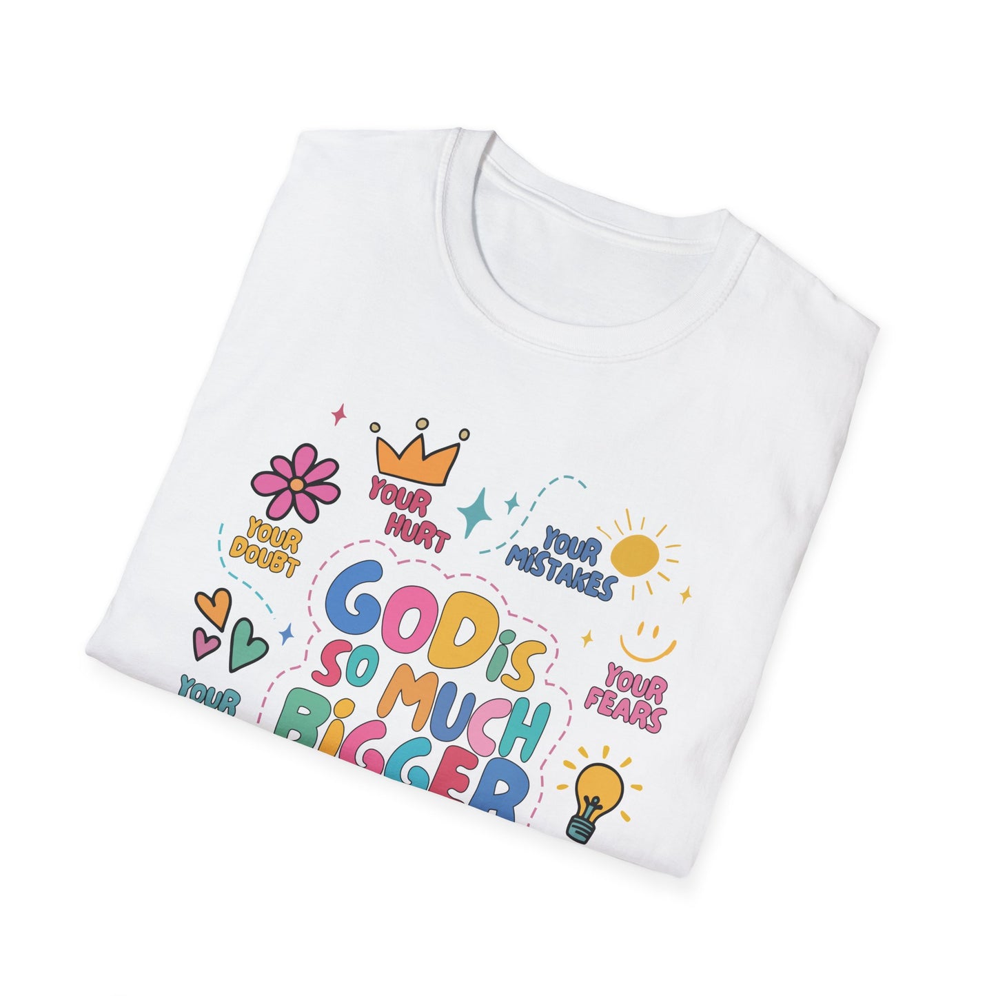 Inspirational Unisex T-Shirt - 'God is So Much Bigger Than Your Mistakes'