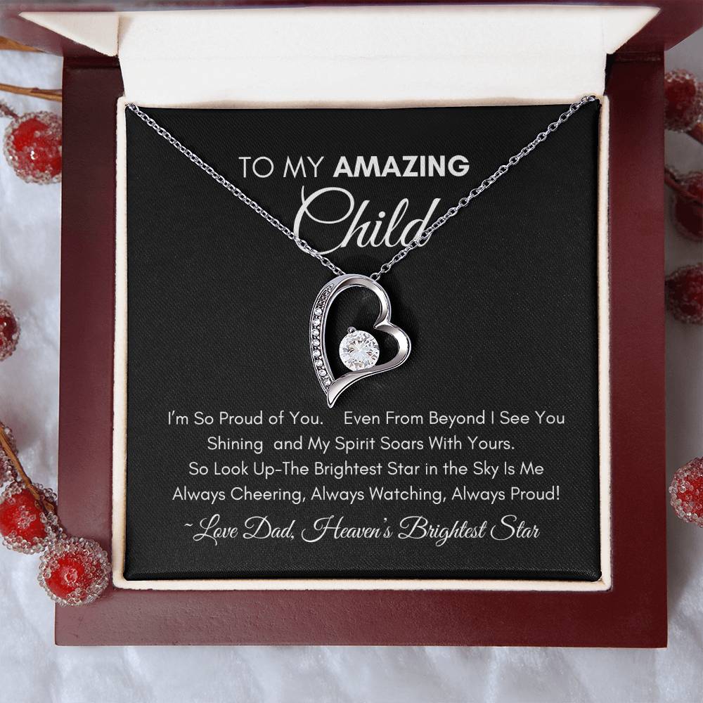 Too My Amazing Child - Forever Heart Necklace