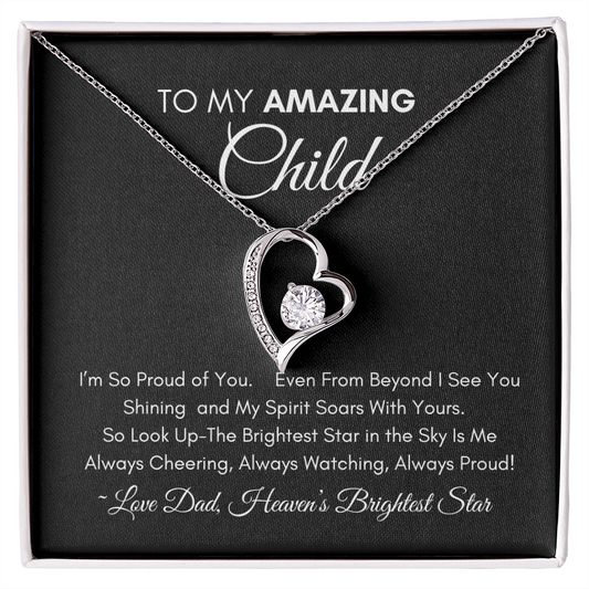 Too My Amazing Child - Forever Heart Necklace
