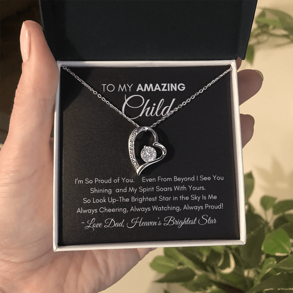 Too My Amazing Child - Forever Heart Necklace