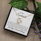 To My Soulmate You Knock Me of My Fee - Forever Heart Necklace